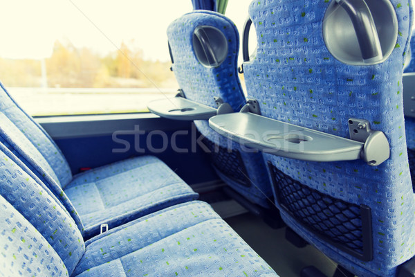 travel bus interior and seats Stock photo © dolgachov