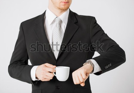 Homem olhando reunião empresário Foto stock © dolgachov