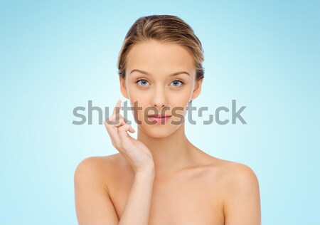 Mujer hermosa brillante diamantes belleza personas Foto stock © dolgachov