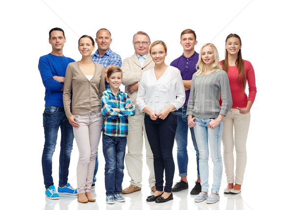 Stockfoto: Groep · glimlachend · mensen · familie · geslacht · generatie