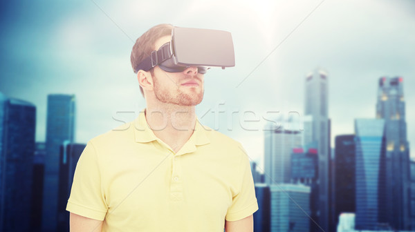 Zdjęcia stock: Człowiek · faktyczny · rzeczywistość · zestawu · okulary · 3d · 3D