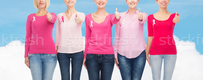 Foto stock: Mulheres · câncer · consciência · saúde