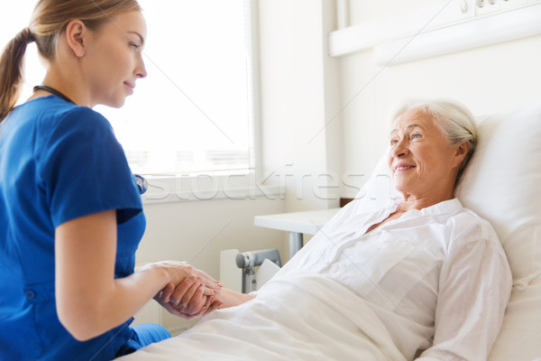 Foto stock: Médico · enfermera · altos · mujer · hospital · medicina