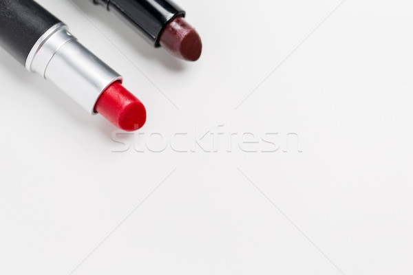 Dwa otwarte kosmetyki makijaż piękna Zdjęcia stock © dolgachov