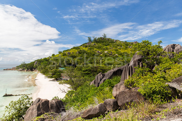 Foto d'archivio: Isola · spiaggia · indian · Ocean · Seychelles · viaggio