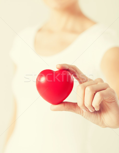 woman hands with heart Stock photo © dolgachov