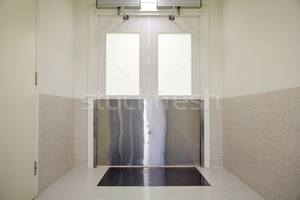 Foto stock: Puertas · hospital · laboratorio · corredor · medicina · ciencia