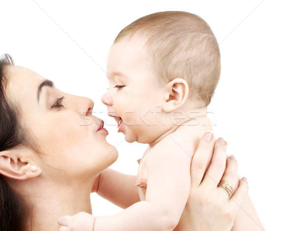 Foto d'archivio: Madre · bacio · adorabile · baby · famiglia