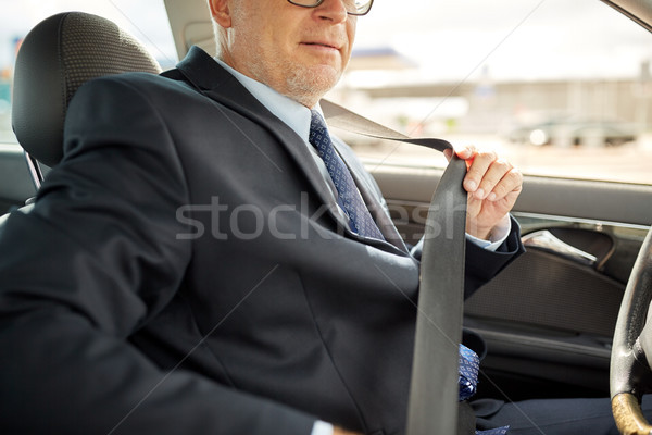 高級 商人 汽車 座位 帶 運輸 商業照片 © dolgachov