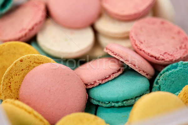 Foto d'archivio: Macarons · cottura · confetteria · cottura · dessert