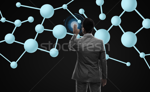 Foto stock: Empresário · trabalhando · fórmula · pessoas · de · negócios · ciência · tecnologia