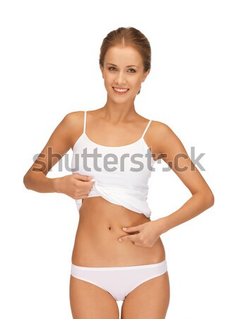 Belle femme coton photos femme sexy fitness [[stock_photo]] © dolgachov