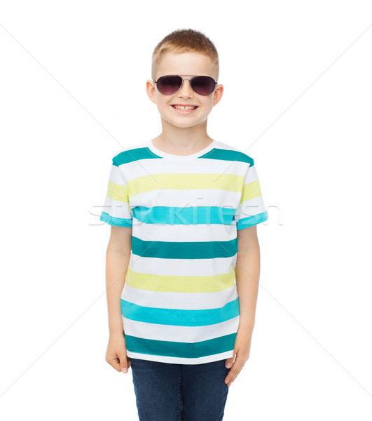 smiling cute little boy in sunglasses Stock photo © dolgachov