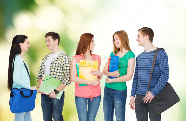 группа улыбаясь студентов Постоянный образование люди Сток-фото © dolgachov