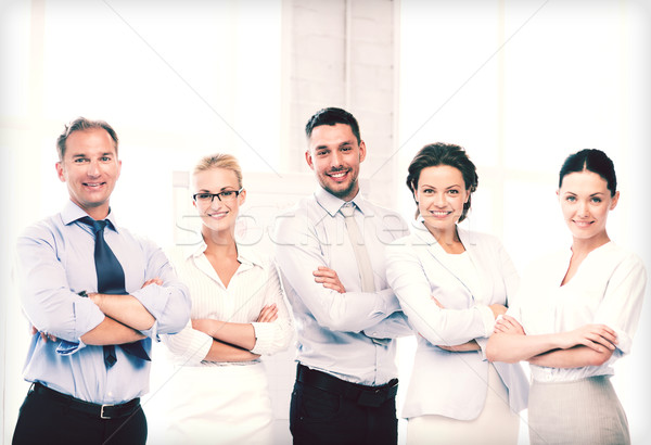 Feliz equipe de negócios escritório quadro negócio mulheres Foto stock © dolgachov