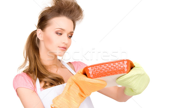 cooking housewife Stock photo © dolgachov