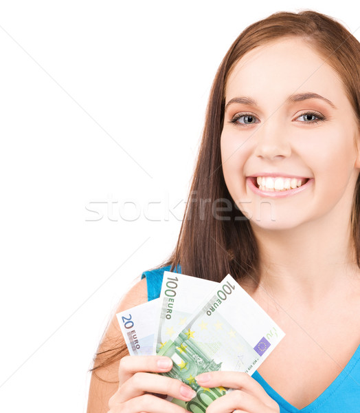 Foto stock: Dinheiro · brilhante · quadro · mulher · adolescente