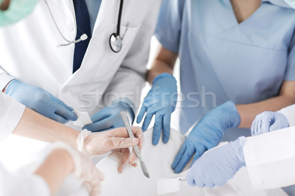 Foto stock: Jovem · grupo · médicos · operação · saúde · médico