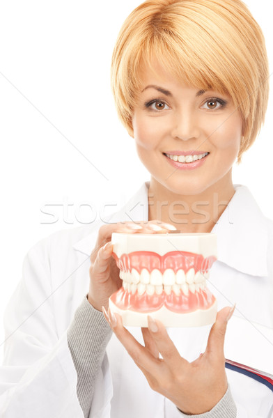 doctor with jaws Stock photo © dolgachov