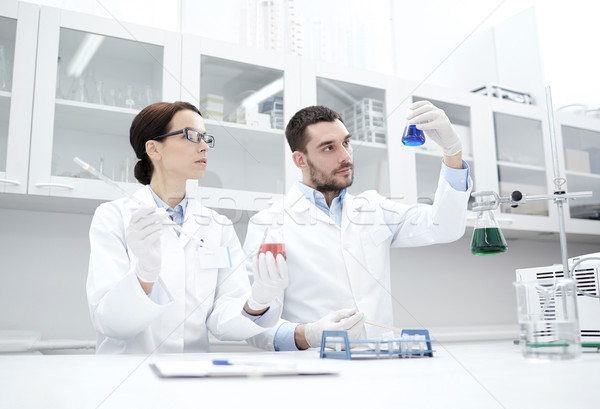 Jeunes test recherche laboratoire [[stock_photo]] © dolgachov