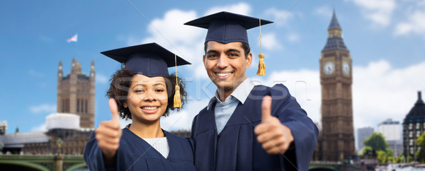 Boldog diákok agglegények mutat remek oktatás Stock fotó © dolgachov