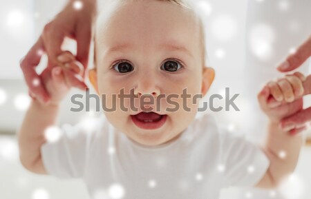 happy little baby boy or girl at home Stock photo © dolgachov