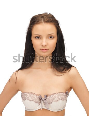 Gyönyörű nő melltartó fényes kép nő szexi Stock fotó © dolgachov