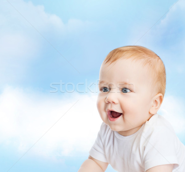 smiling little baby Stock photo © dolgachov