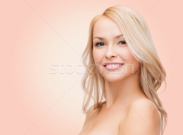 美麗 年輕女子 護肩 美女 人 商業照片 © dolgachov