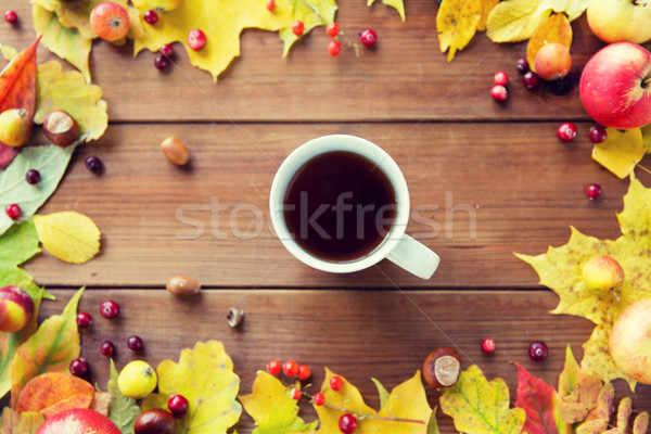 Stockfoto: Tabel · seizoen · drinken