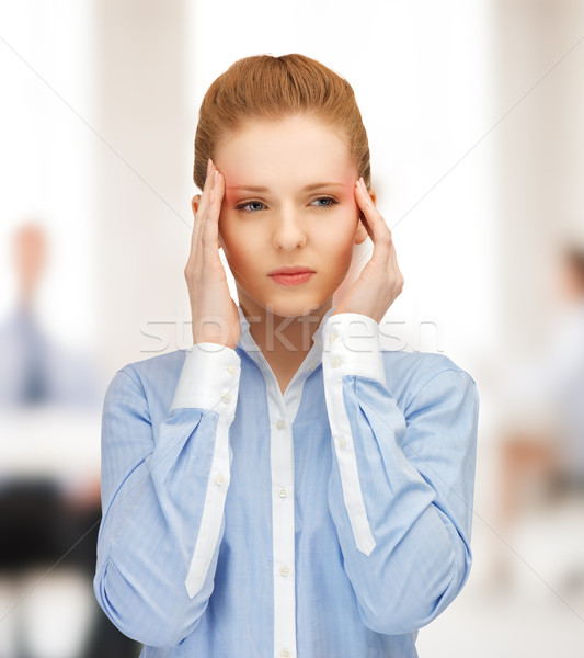 stressed woman Stock photo © dolgachov