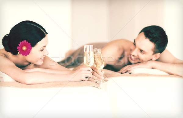 couple in spa Stock photo © dolgachov