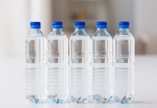 Foto stock: Plástico · botellas · agua · potable · reciclaje · alimentación · saludable
