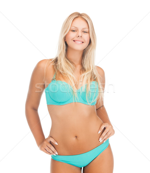 Hermosa niña bikini Foto hermosa sonriendo nina Foto stock © dolgachov