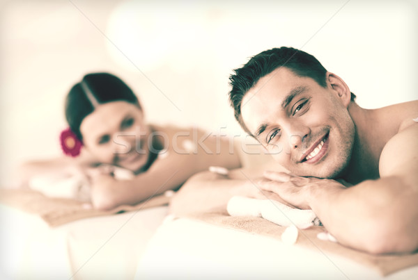 couple in spa Stock photo © dolgachov