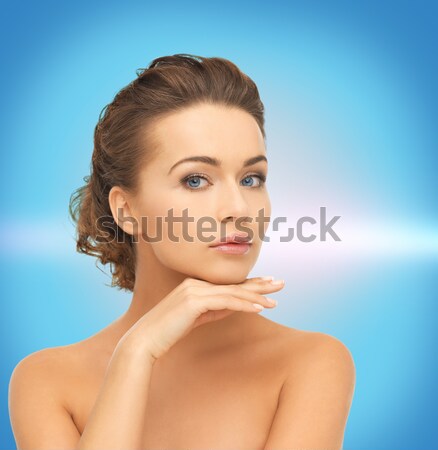 woman showing big diamond Stock photo © dolgachov