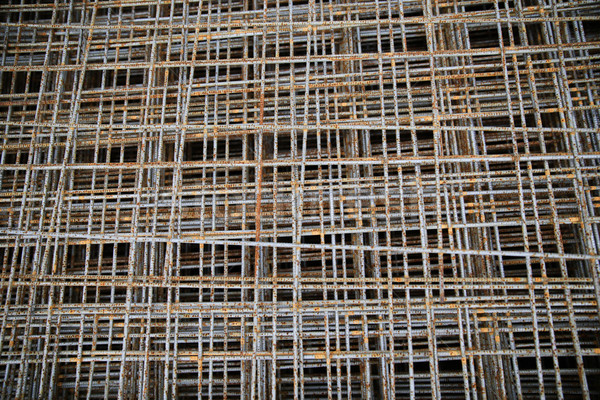 Roestige grid gebouw bouw materiaal Stockfoto © dolgachov