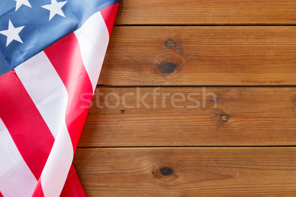 Stockfoto: Amerikaanse · vlag · houten · amerikaanse · dag · nationalisme