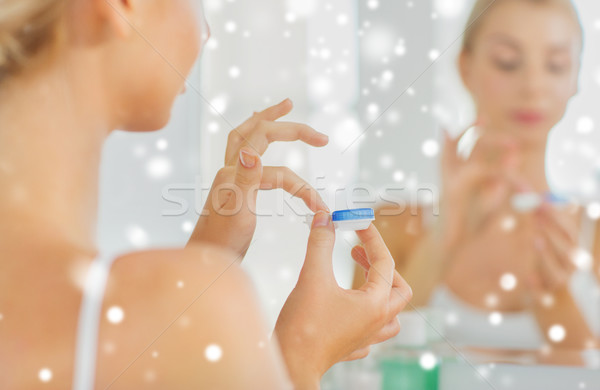 Stok fotoğraf: Genç · kadın · banyo · güzellik · vizyon