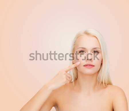 woman making stop gesture Stock photo © dolgachov