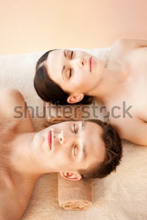 Donna spa salone massaggio desk foto Foto d'archivio © dolgachov