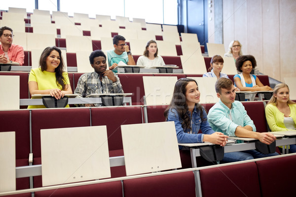 group of international students at lecture Stock photo © dolgachov