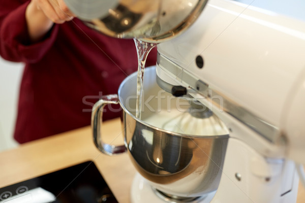 Chef ingrédient pot mixeur bol [[stock_photo]] © dolgachov