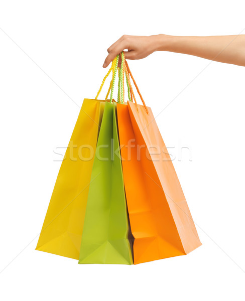 picture of multi colored shopping bags Stock photo © dolgachov