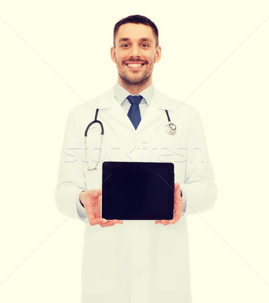 Foto stock: Sonriendo · doctor · de · sexo · masculino · medicina · profesión · salud