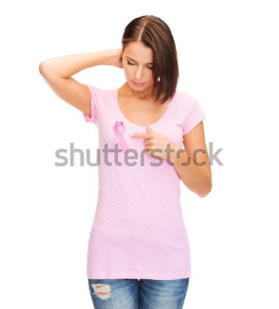 女性 ピンク 乳癌 認知度 リボン 医療 ストックフォト © dolgachov
