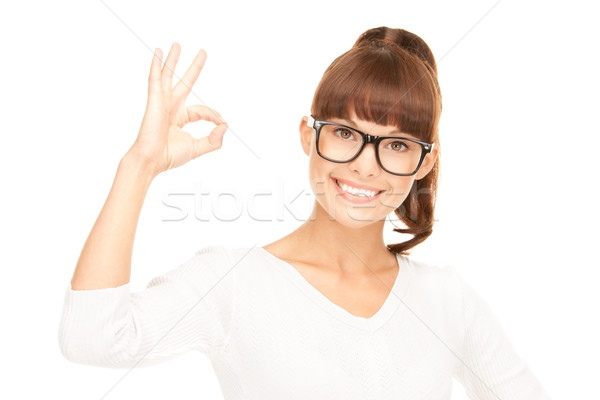 Foto stock: Brillante · Foto · mujer · signo