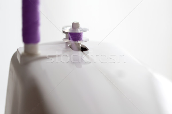 Foto stock: Fio · máquina · de · costura · trabalhar · estúdio · ferramenta