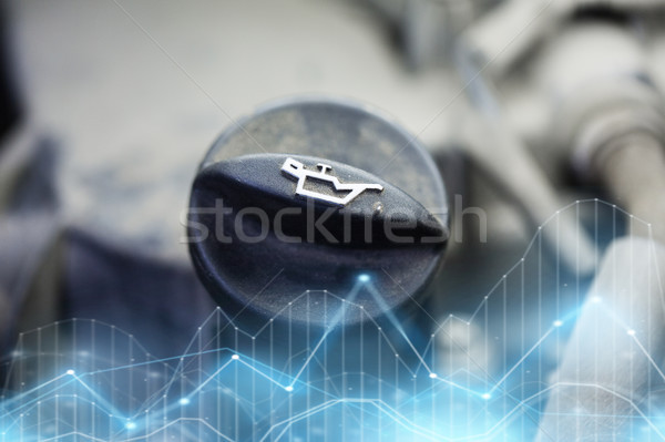 Motor yağı tank kapak araba araç Stok fotoğraf © dolgachov