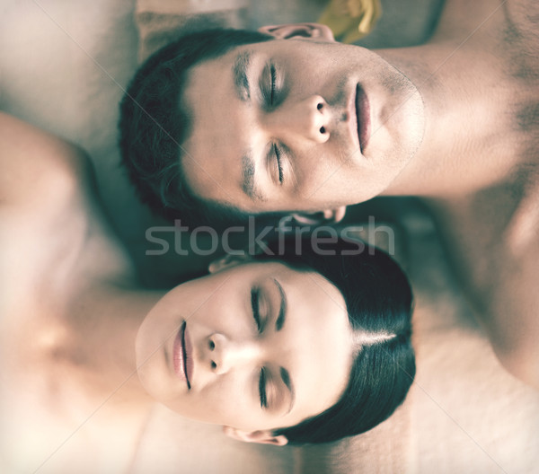 пару Spa фотография салона массаж женщину Сток-фото © dolgachov
